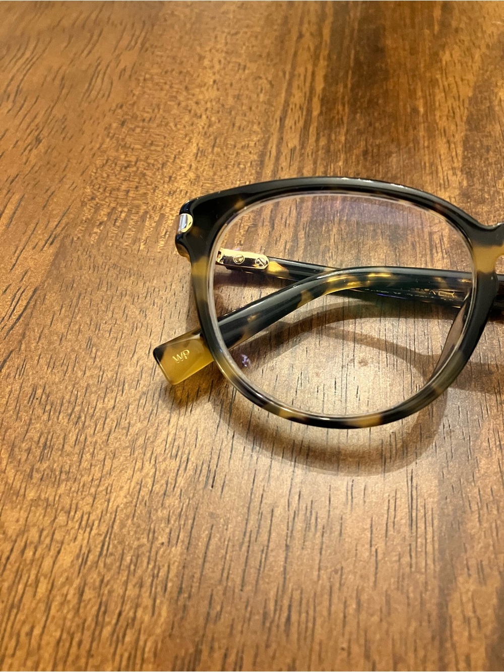 Warby Parker Percey in Violet Magnolia with Shiny Gold Endcaps - Picture 6 of 9